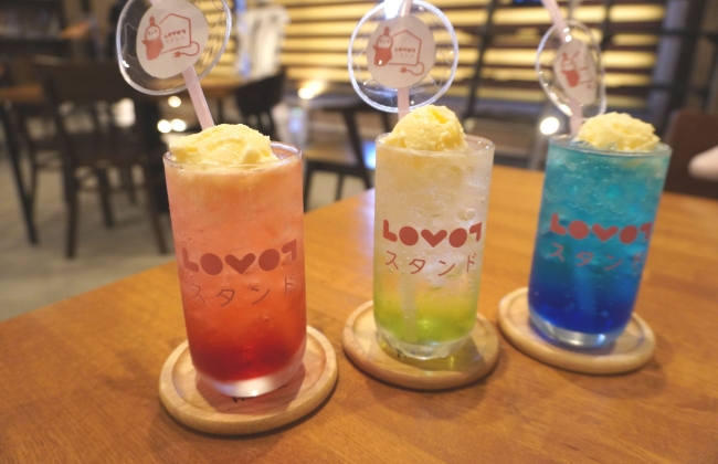 LOVOT Cream Soda （Strawberry,Green Apple,Blue Curacao）